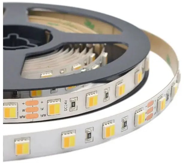 V-TACΤαινία LED SMD 24V 14W 1550lm/m 120LEDs/m 120° IP20 3σε1 CCT Ζεστό + Φυσικό + Ψυχρό Λευκό 2897 (5 μέτρα)