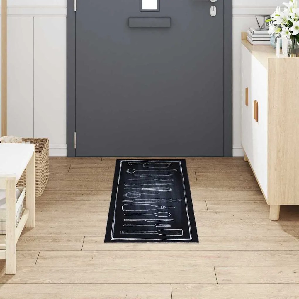 vidaXL Χαλί Κουζίνας Other Χώρος του Σεφ 45 x 150 cm Βελούδο