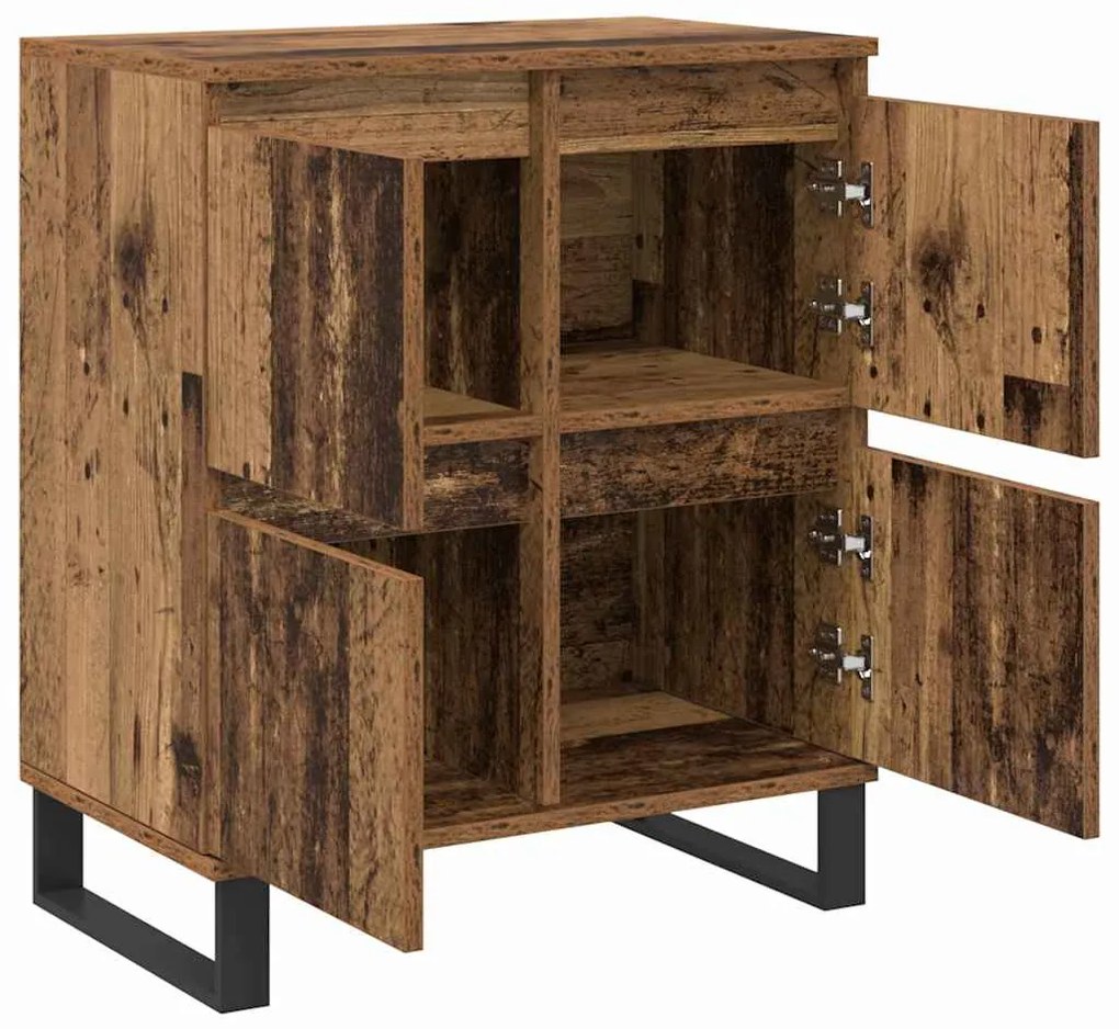 vidaXL Πλαϊνό γραφείο Παλιό ξύλο 60 x 35 x 70 cm