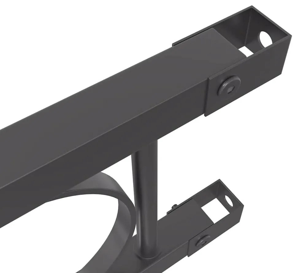 vidaXL Φράχτης Κήπου Γκρι Ατσάλι