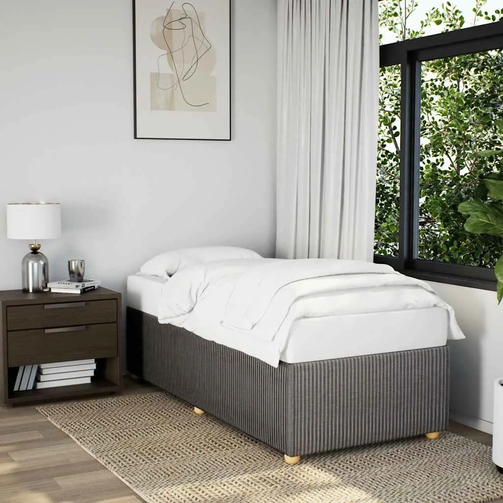 vidaXL Σκελετός Κρεβατιού Χωρίς Στρώμα Taupe 100 x 200 εκ. Υφασμάτινο