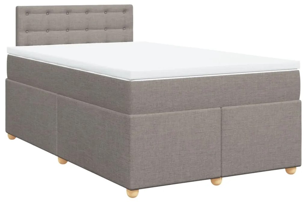 ΚΡΕΒΑΤΙ BOXSPRING ΜΕ ΣΤΡΩΜΑ TAUPE 120X200 ΕΚ. ΥΦΑΣΜΑΤΙΝΟ 3286665