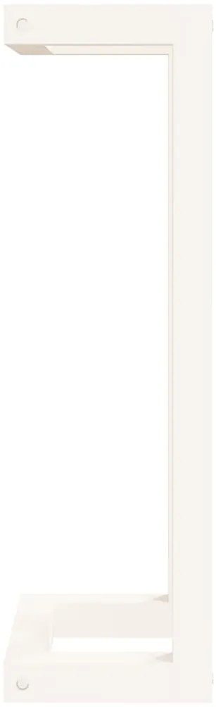 vidaXL Πετσετοκρεμάστρα Λευκή 23x18x60 εκ. από Μασίφ Ξύλο Πεύκου