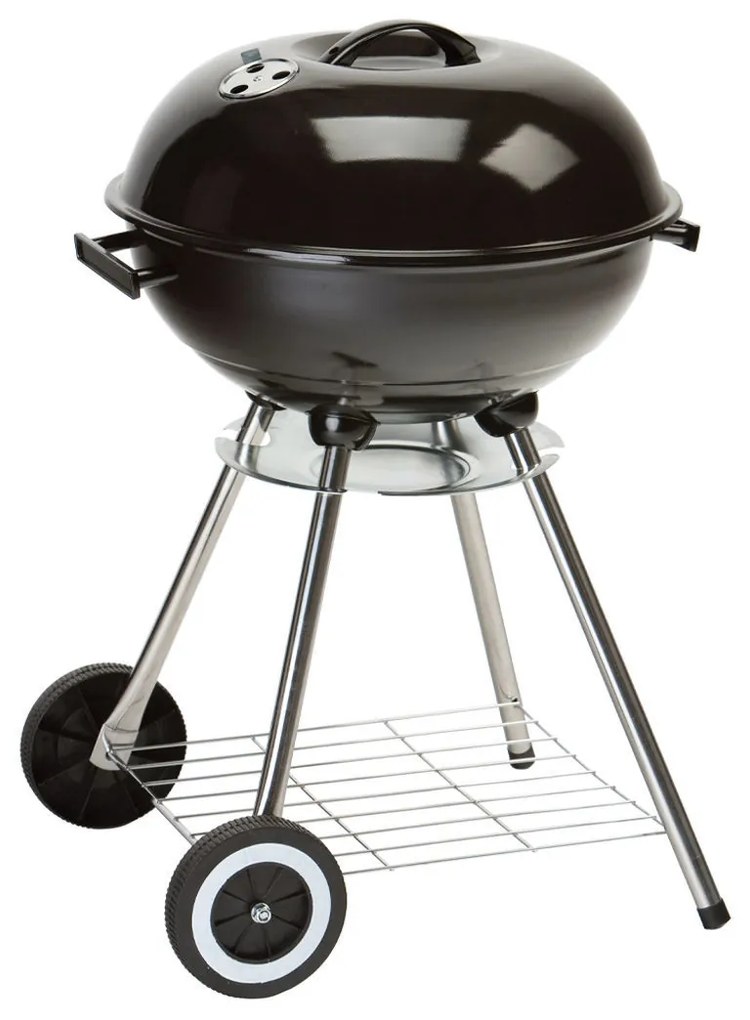 Ψησταριά Καρβούνου BBQ Terra Με Καπάκι Και Ρόδες Μεταφοράς 44cm Estia 05-18771