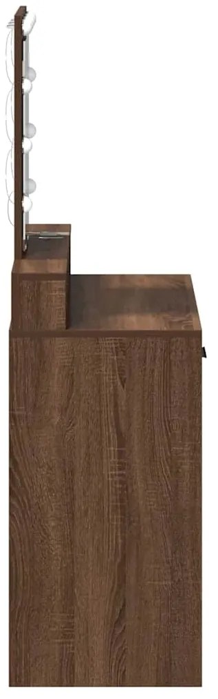 vidaXL Τραπέζι περιποίησης Καφέ 79 x 41 x 140 εκ. Επεξεργασμένο ξύλο