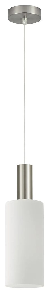 Φωτιστικό Οροφής  SE21-NM-4-GL3 ADEPT TUBE Nickel Matt Pendant White Glass+ - 51W - 100W - 77-8470