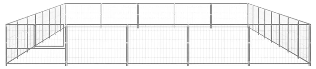 vidaXL Σπιτάκι Σκύλου Ασημί 40 μ² Ατσάλινο
