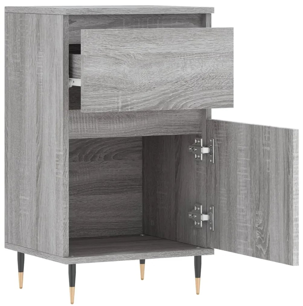 vidaXL Συρταριέρα Γκρι Sonoma 40 x 35 x 70 εκ. από Επεξεργασμένο Ξύλο
