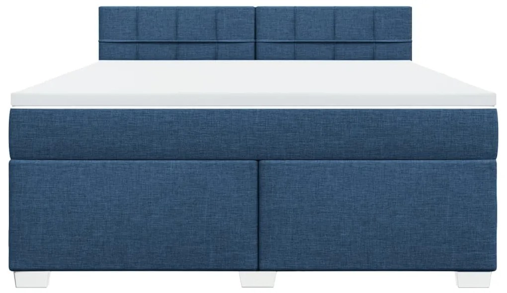 ΚΡΕΒΑΤΙ BOXSPRING ΜΕ ΣΤΡΩΜΑ ΜΠΛΕ 180X200 ΕΚ. ΥΦΑΣΜΑΤΙΝΟ 3285973