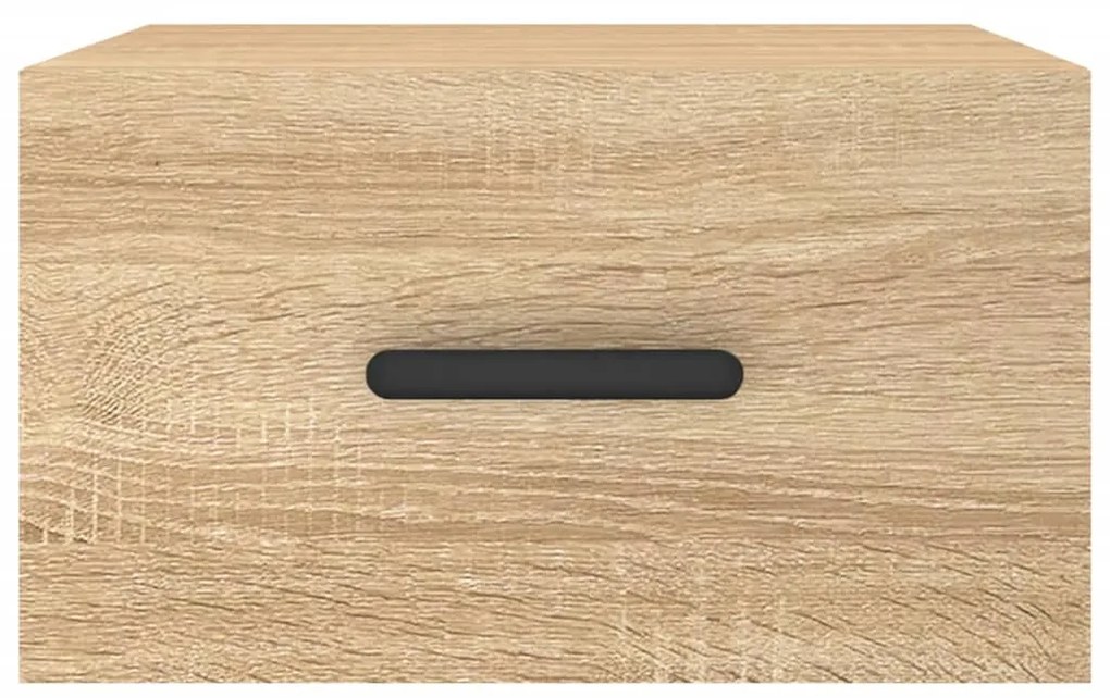 vidaXL Κομοδίνα Επιτοίχια 2 τεμ. Sonoma Δρυς 35 x 35 x 20 εκ.