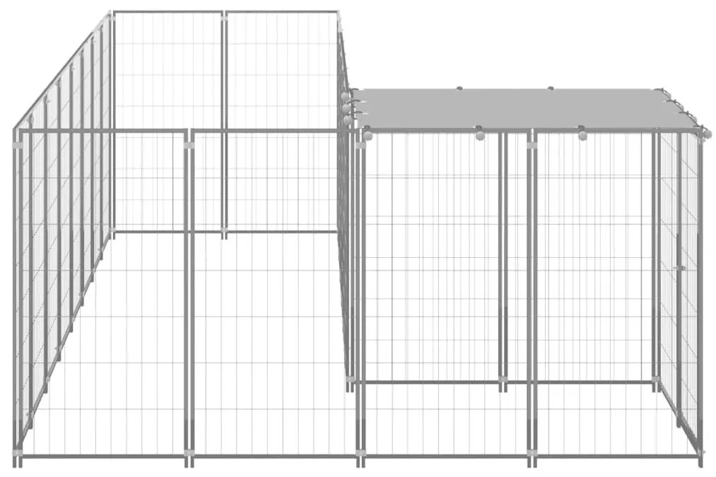 Σπιτάκι Σκύλου Ασημί 6,05 μ² Ατσάλινο - Ασήμι