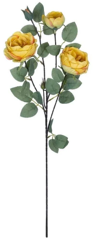 Τεχνητό Λουλούδι Climbing Rose 21186 70cm Green-Yellow GloboStar Πολυαιθυλένιο,Ύφασμα