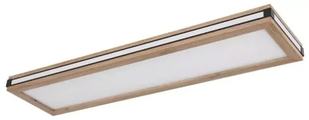 Πλαφονιέρα Φωτιστικό Οροφής LED 24W Καφέ-Μαύρο 80x20cm Carla 41589D4 Globo Lighting-41589D4-Καφέ 41589D4