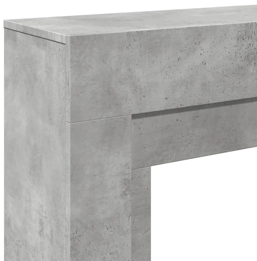 vidaXL Πλαίσιο Τζακιού Γκρι Σκυρ. 100x30x87,5 εκ. από Επεξ. Ξύλο