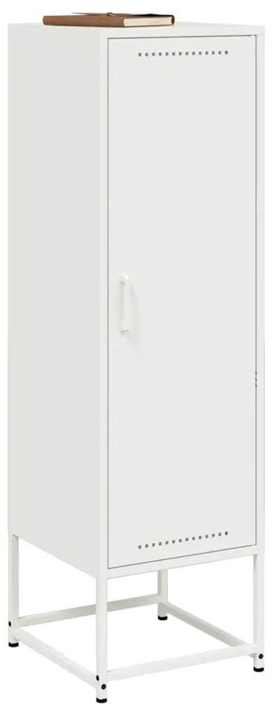 vidaXL Μπουφές Λευκός 36x39x123 εκ. από Ατσάλι