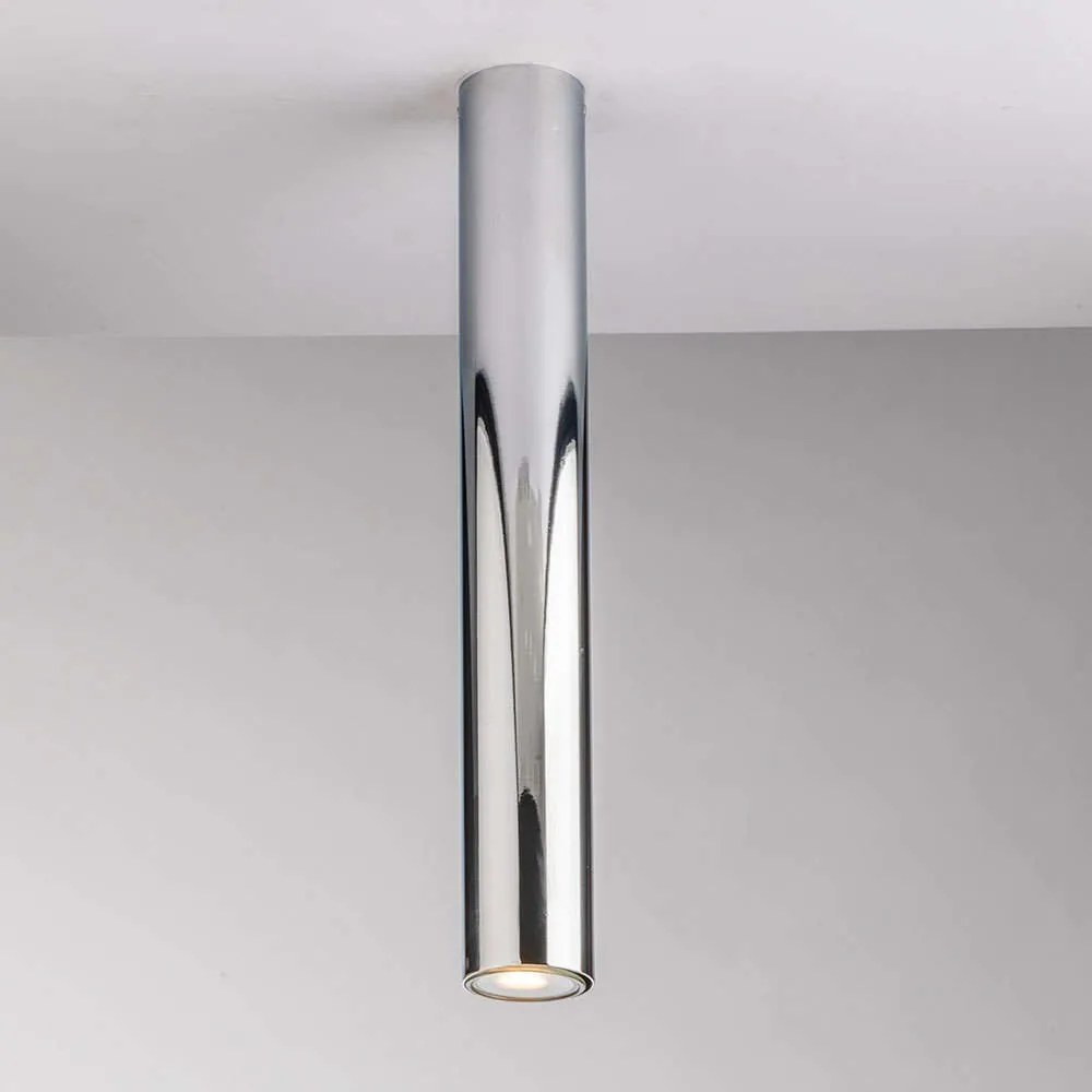 Φωτιστικό Οροφής - Πλαφονιέρα Fluke I-FLUKE-PL40 CR 1xGU10 Φ5,5cm 40cm Chrome Luce Ambiente Design Metal