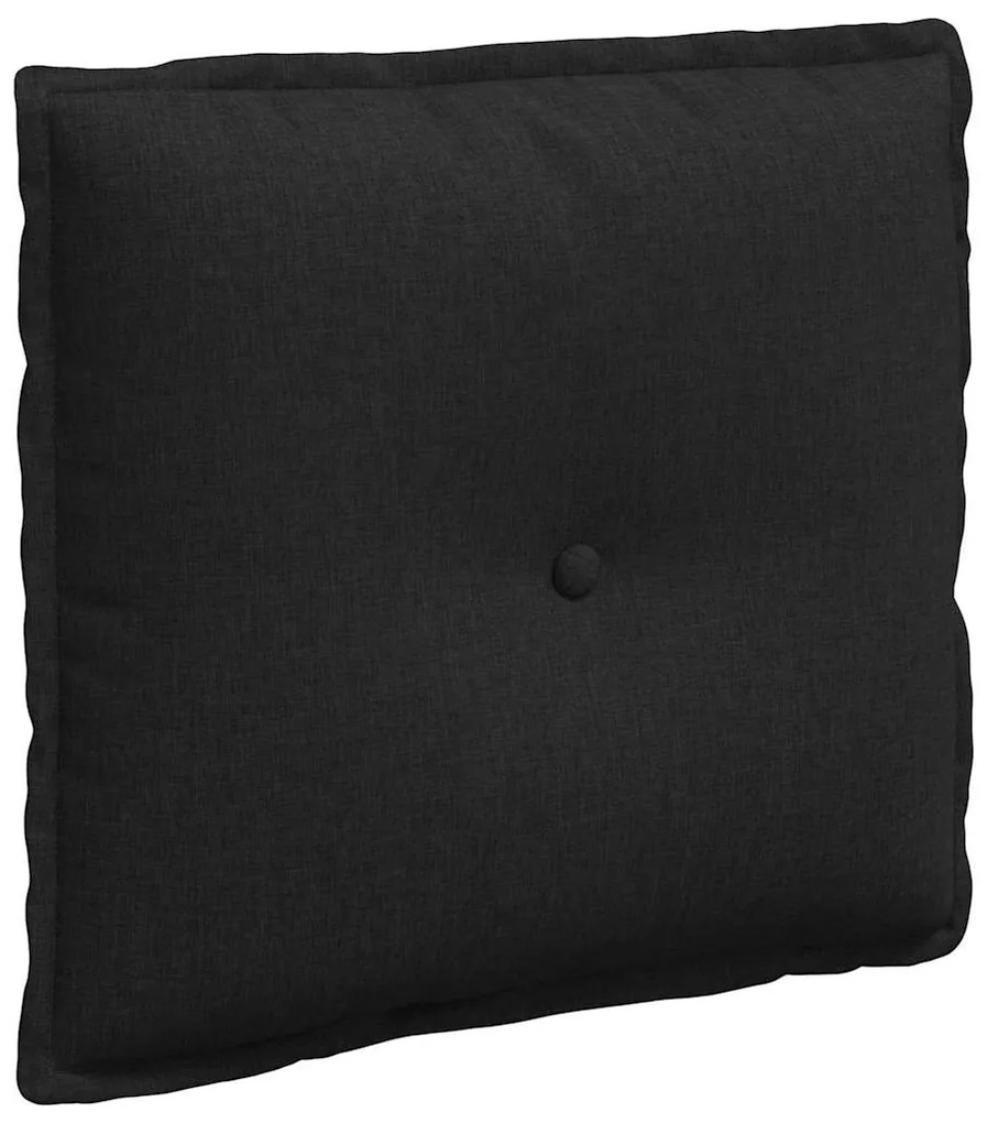 vidaXL Μαξιλάρι Πλάτης Μαύρο 50 x 19 x 45 εκ ύφασμα