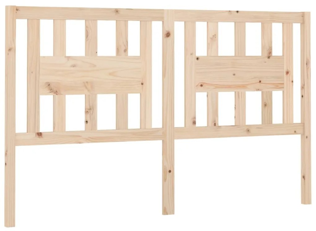 vidaXL Κεφαλάρι Κρεβατιού 166 x 4 x 100 εκ. από Μασίφ Ξύλο Πεύκου