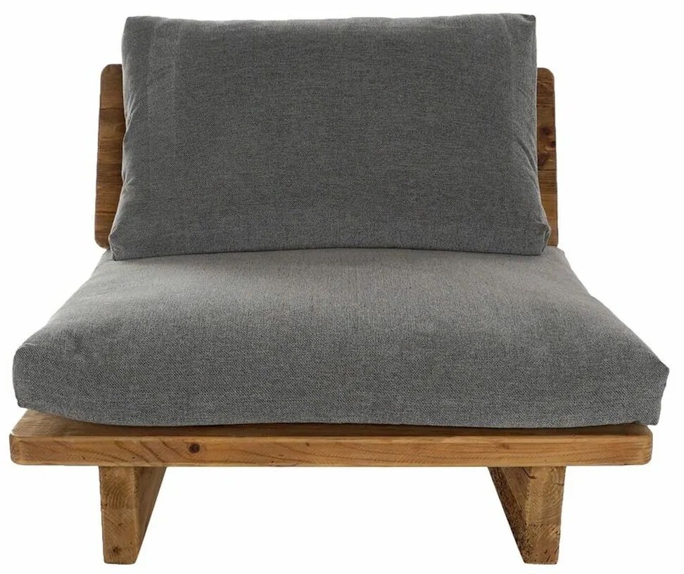 Καναπές DKD Home Decor Καφέ Γκρι πολυεστέρας βαμβάκι Ξύλο Τζίντζερ (95 x 88 x 75 cm)