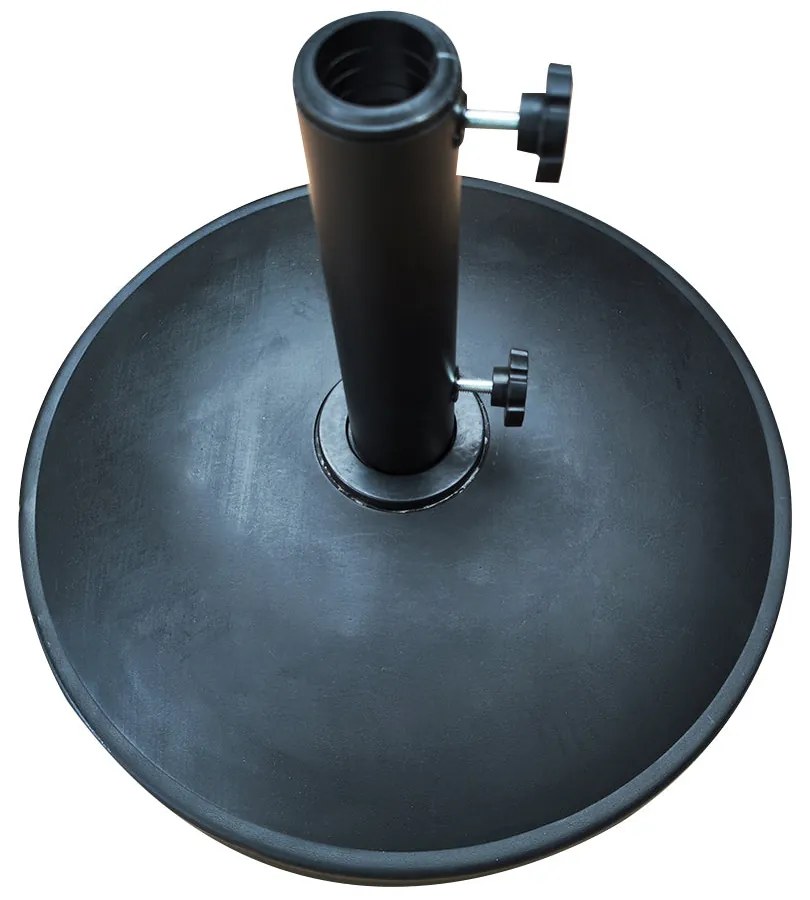 Βάση Ομπρέλας ArteLibre RUGEN 12kg Μαύρο Τσιμέντο/Πλαστικό 45x6cm