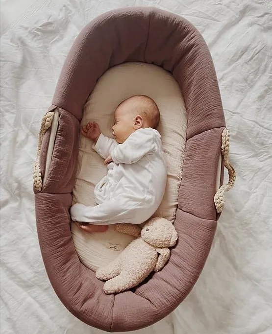 Καλαθούνα Χειροποίητη Moses Basket  Natural  Happy Moses