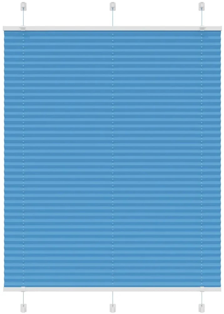 vidaXL Πλισέ περσίδα Μπλε 105x150 cm Πλάτος υφάσματος 104,4 cm
