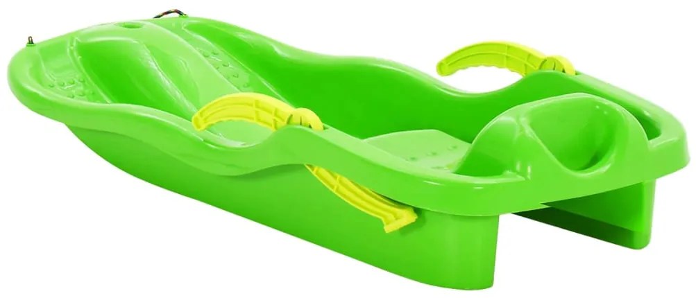 vidaXL Έλκηθρο με Φρένα Πράσινο 87 x 40 x 18 εκ. από Πολυπροπυλένιο