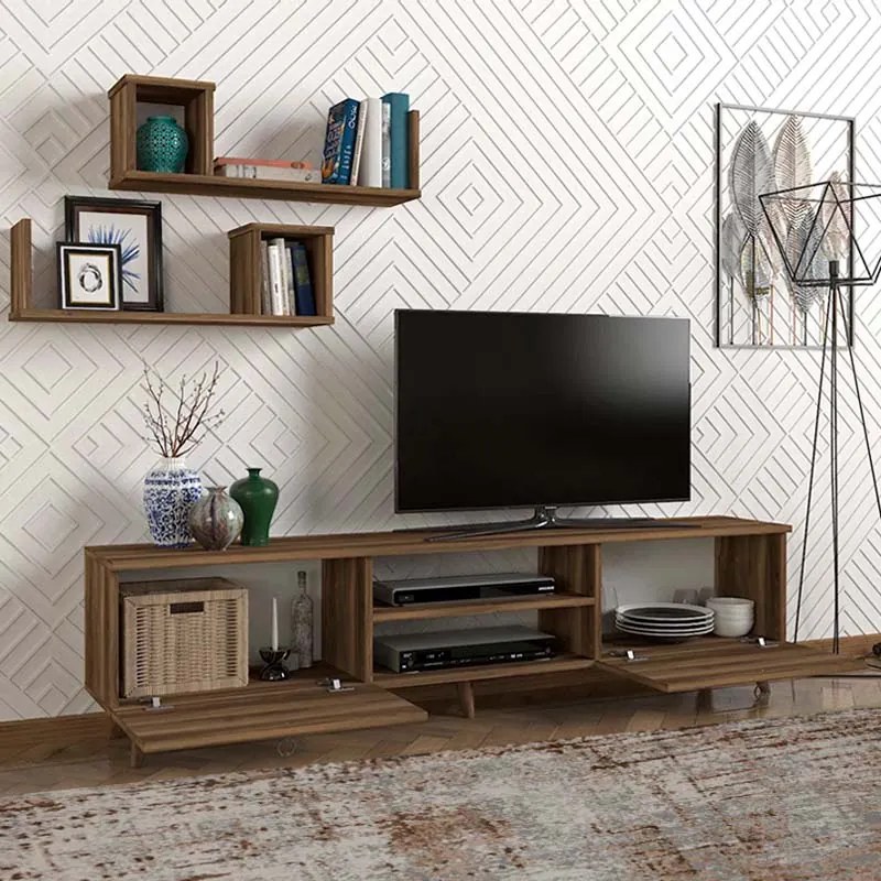 ΕΠΙΠΛΟ ΤΗΛΕΟΡΑΣΗΣ SEDDRA MEGAPAP ΧΡΩΜΑ ΚΑΡΥΔΙ 180X31,5X45ΕΚ.