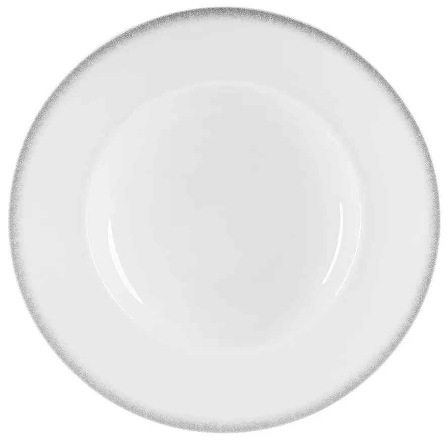 Πιάτο Ζυμαρικών Πορσελάνινο Pearl White 27cm - Estia