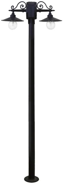 Κολόνα επιδαπέδιο φωτιστικό μαύρο Petra LP-150EB 2L Heronia-23-0060-Μαύρο 23-0060