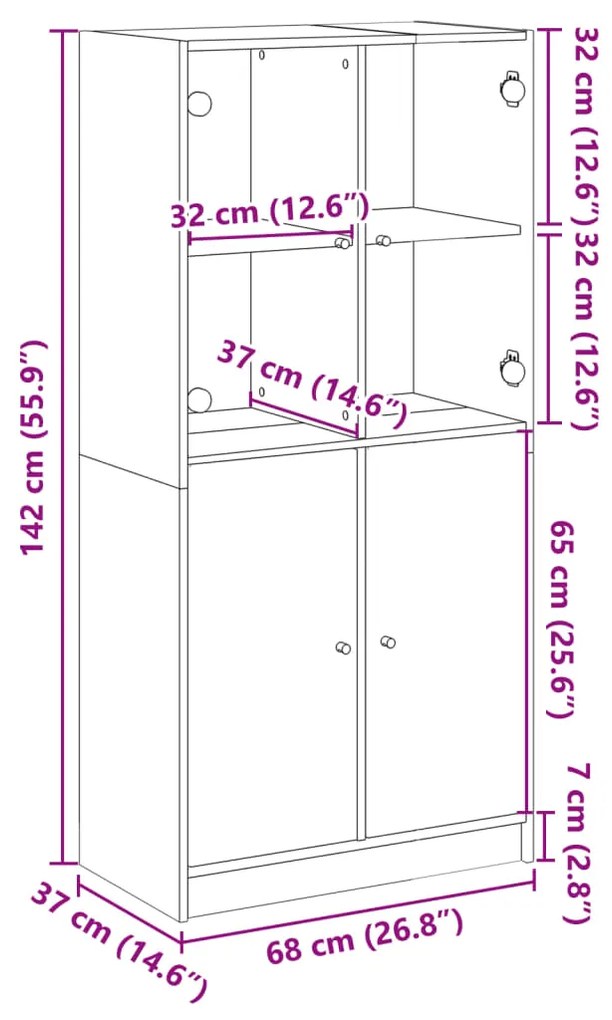 ΝΤΟΥΛΑΠΑ ΜΕ ΠΟΡΤΕΣ ΜΑΥΡΟ 68X37X142 ΕΚ. ΕΠΕΞΕΡΓΑΣΜΕΝΟ ΞΥΛΟ 3295865