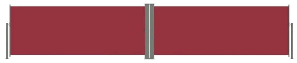 Διαχωριστικό Βεράντας Συρόμενο Κόκκινο 117 x 600 εκ. - Κόκκινο