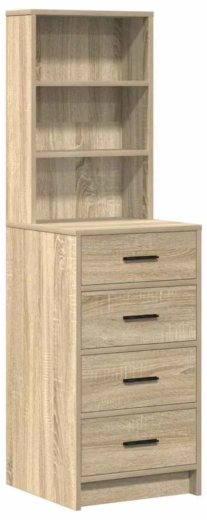 vidaXL Τραπέζι περιποίησης με συρτάρι 2 pcs Καφέ 50 x 41 x 135 εκ