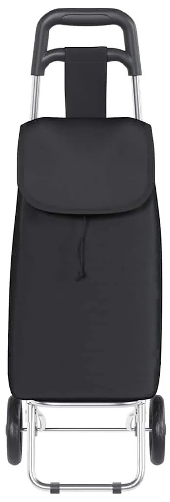 vidaXL Καρότσι Αγορών Μαύρο 35 x 28 x 92 εκ. Ύφασμα Oxford