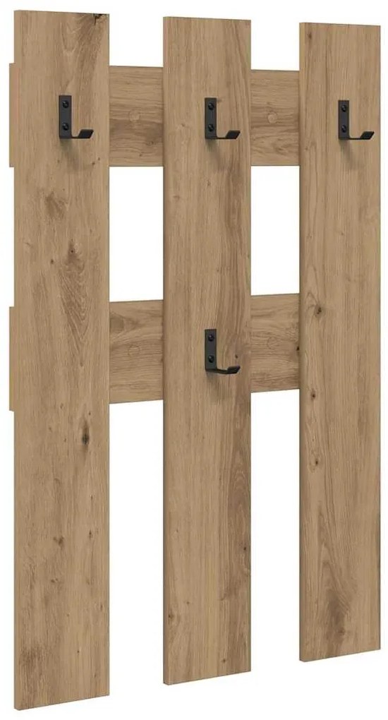 vidaXL Τοίχου Κρεμάστρα Επιτοίχιο Artisan Oak 65 x 3 x 100 εκ.