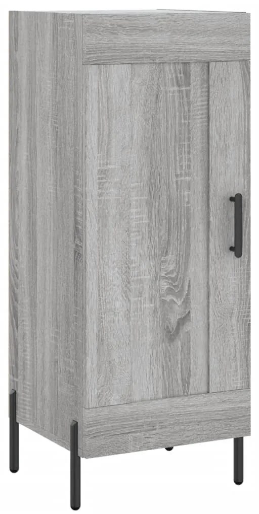 vidaXL Μπουφές Sonoma Γκρι 34,5 x 34 x 180 εκ. από Επεξεργασμένο Ξύλο