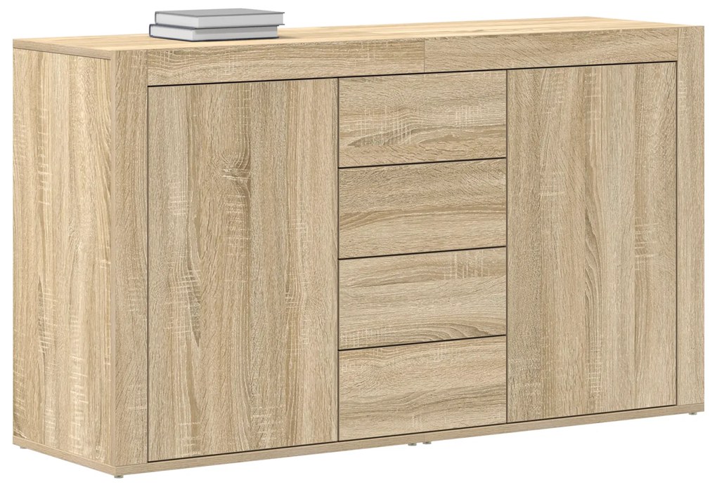 vidaXL Πλαϊνό γραφείο Sonoma Δρυς 120 x 36 x 69 εκ Επεξεργασμένο ξύλο
