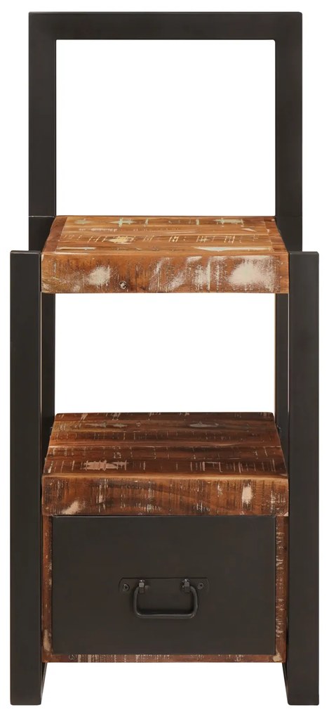 vidaXL Stand για ρούχα Πολύχρωμο 40x40x90 εκ Μασίφ Ανακυκλωμένο Ξύλο