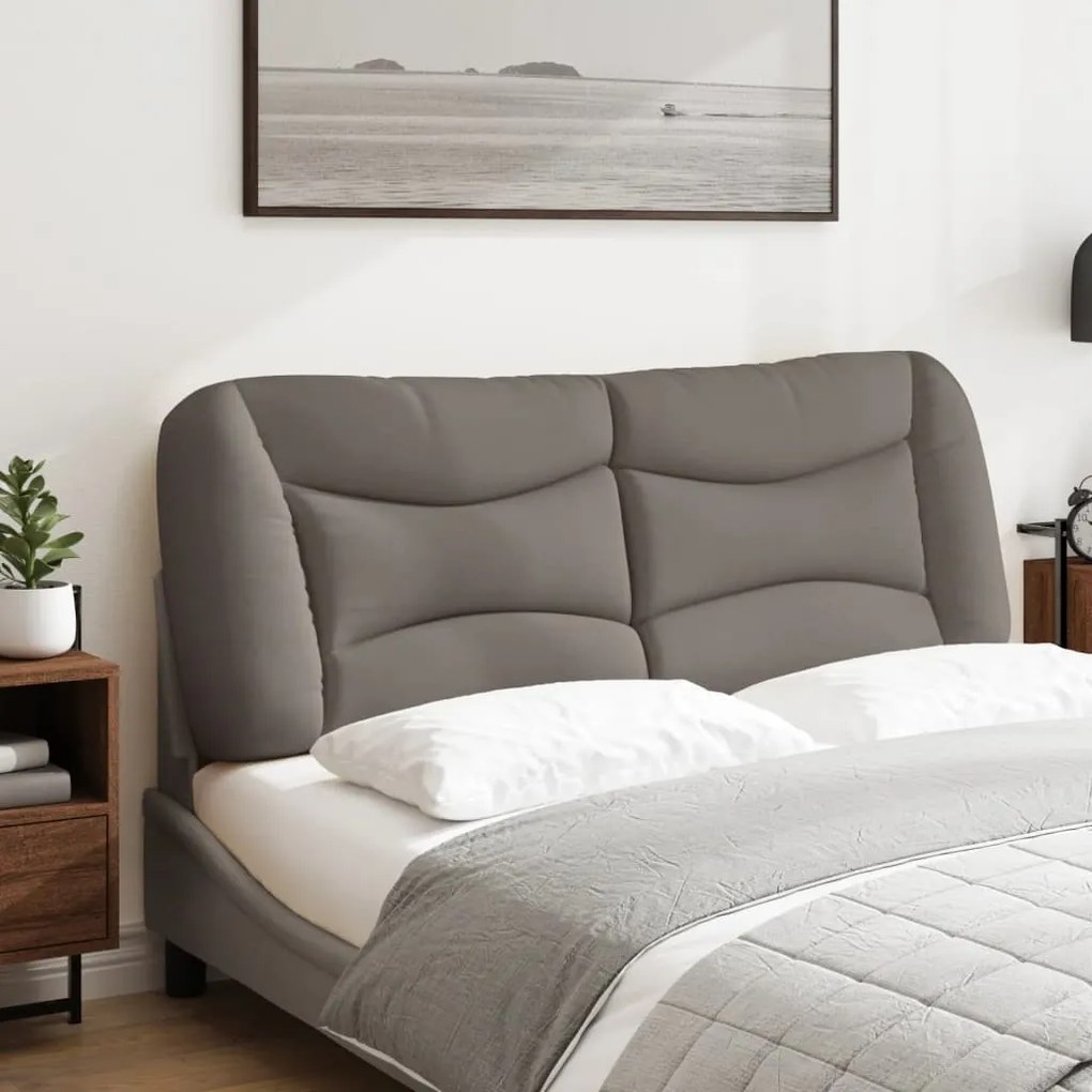 vidaXL Μαξιλάρι για Κεφαλάρι Μαύρο Taupe 140 εκ. Υφασμάτινο