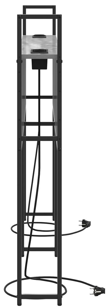vidaXL Κεφαλάρι Αποθήκης Γκρι sonoma 160 cm Επεξεργασμένο ξύλο