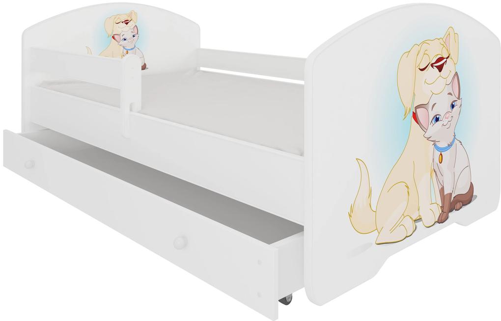 Παιδικό κρεβάτι Belossi-160 x 80-Με προστατευτικό-Leuko - Mpez