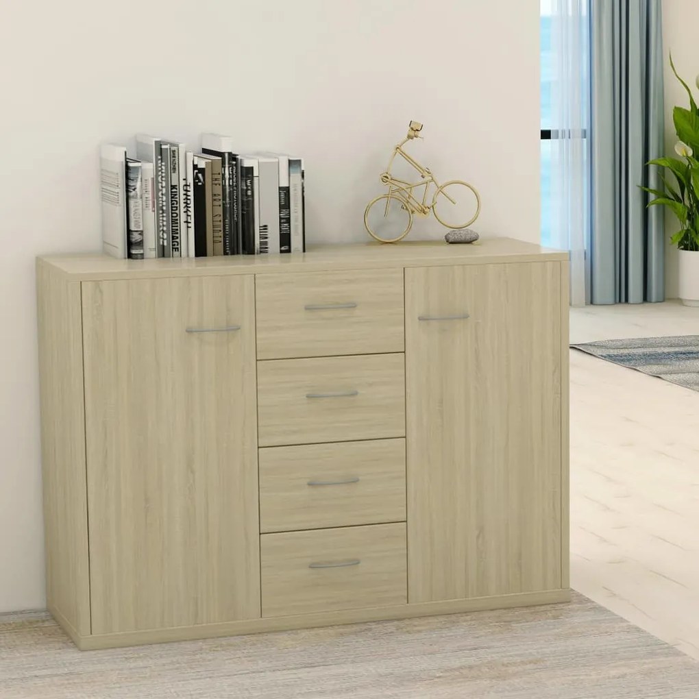 Μπουφές Sonoma Δρυς 88 x 30 x 65 εκ. από Επεξ. Ξύλο
