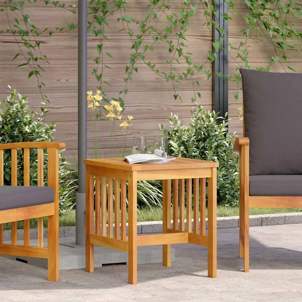 vidaXL Κηπουρική Πλευρικό Τραπέζι Καφέ 45 x 45 x 50 εκ Μασίφ Ξύλο Ακακίας