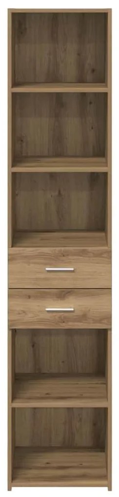 vidaXL Highboard Artisan Oak 40 x 42,5 x 185 εκ. Επεξεργασμένο ξύλο