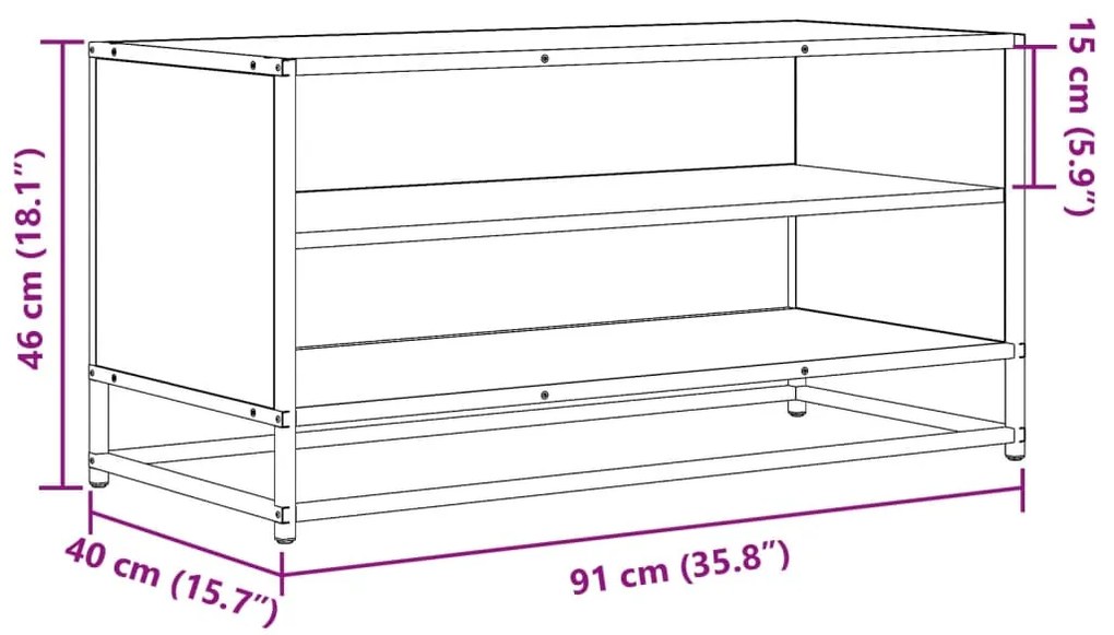 ΈΠΙΠΛΟ ΤΗΛΕΟΡΑΣΗΣ ΓΚΡΙ SONOMA 91X40X46 ΕΚ. ΕΠΕΞ. ΞΥΛΟ 848887