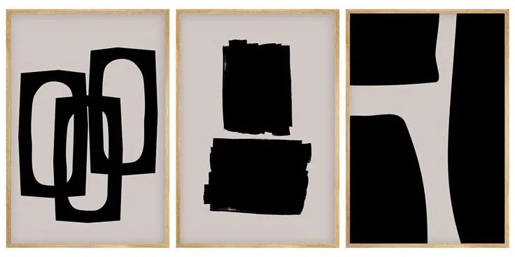 Πίνακας σε Καμβά Blacky Τρίπτυχος με Ψηφιακή Εκτύπωση 50x2x35εκ. 50x2x35 εκ.