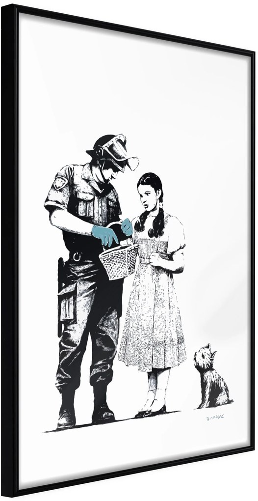 Αφίσα - Banksy: Stop and Search  - 30x45 - Μαύρο - Χωρίς πασπαρτού