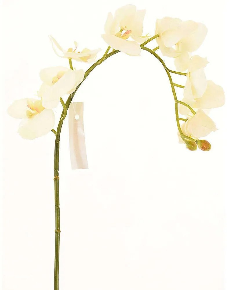 Τεχνητό Κλωνάρι Ορχιδέα 0480-7 112cm White Supergreens Polyethylene