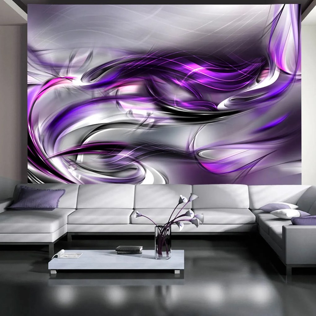 Φωτοταπετσαρία - Purple Swirls 150x105