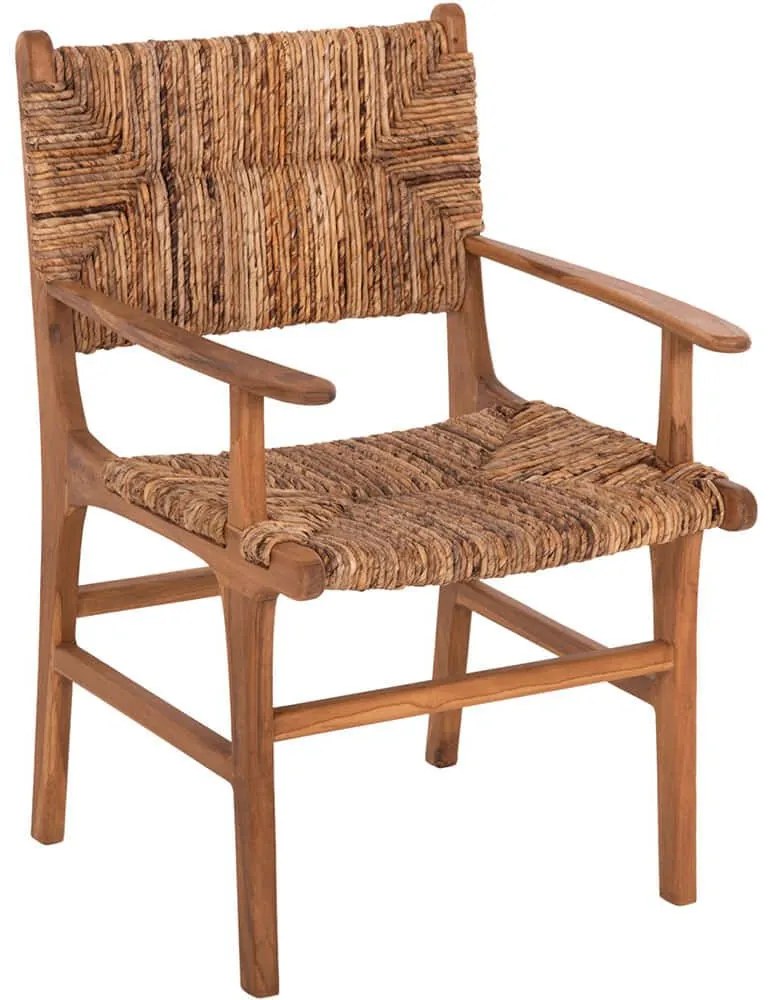 Πολυθρόνα HM9400.11 57,5x59x87cm Natural Wood, Mat